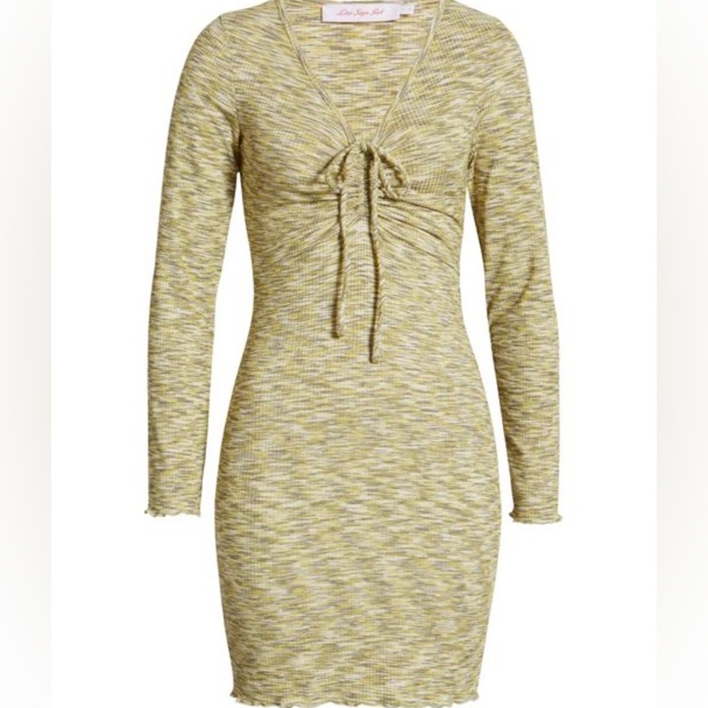 LISA SAYS GAH LOTTA LONG SLEEVE SPACE DYE DRESS SMALL